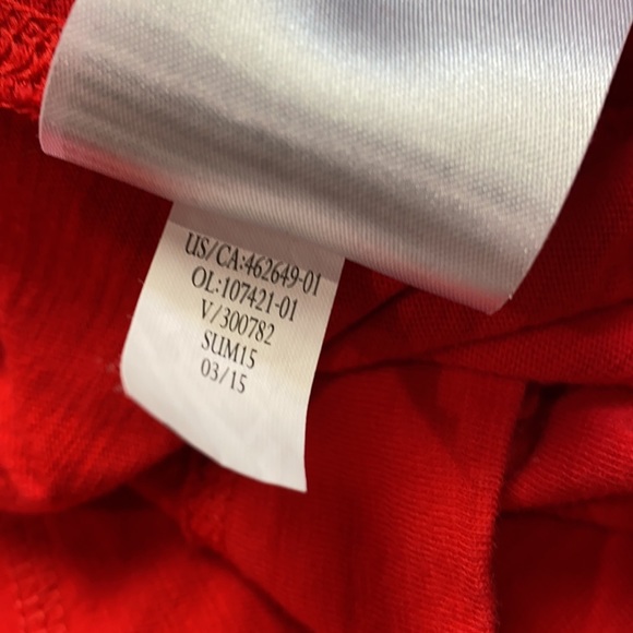 BANANA REPUBLIC Red Dress Size: Large/Petite - Picture 16 of 17